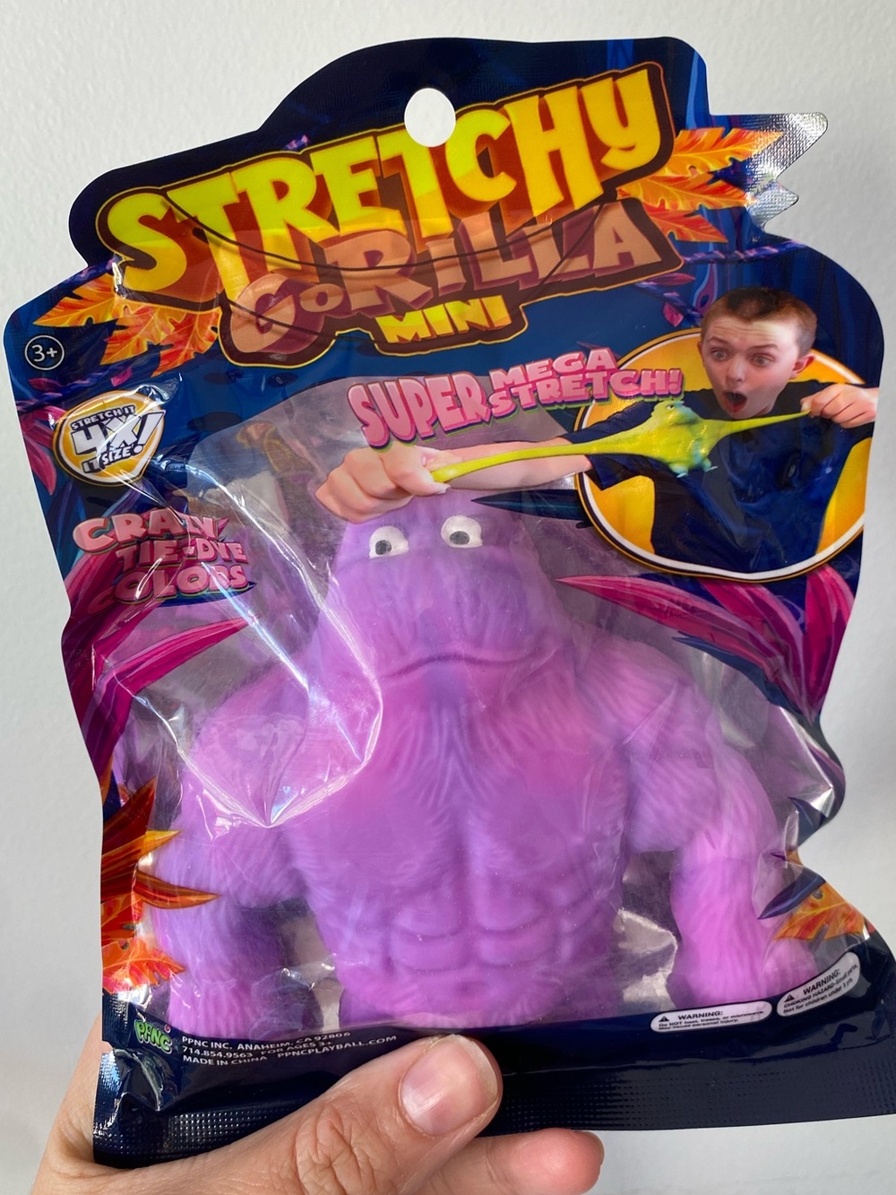 PPNC Stretchy Gorilla Mini Squishy Toy NEW Purple